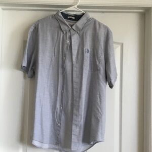 PENGUIN Men's Classic Blue Button-Down Shirt